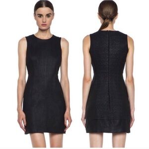 Theyskens' Theory Lamb Leather Sheath Dress